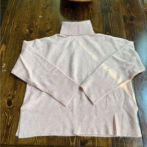 Women's Jcrew Light Pink Turtleneck Sweater NWT